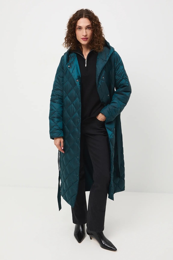 Medicine cappoto in piuma-piumino foderato turchese RW25-KPD601