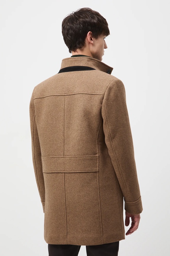 Oblečenie Kabát z vlny RW25-KPM510 hnedá