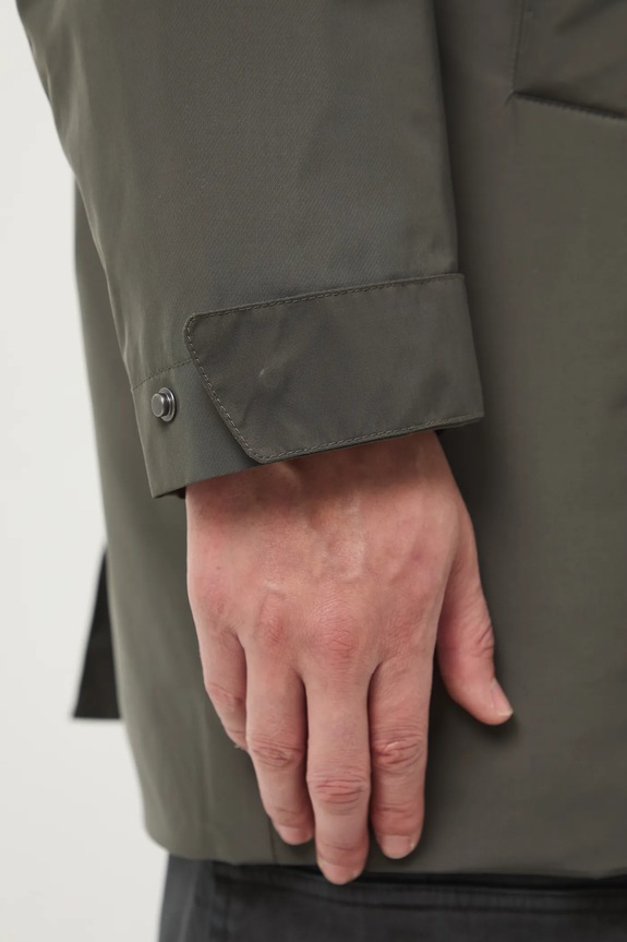 Parka męska gładka zielony RW25-KPM810