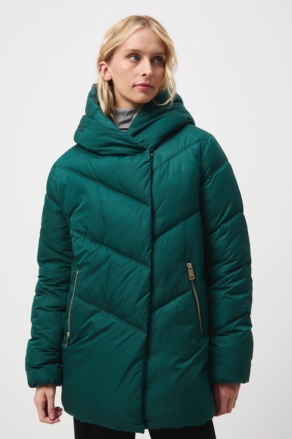 Bunda dámská s prošíváním a izolací DuPont Sorona tyrkysová RW25-KUD704