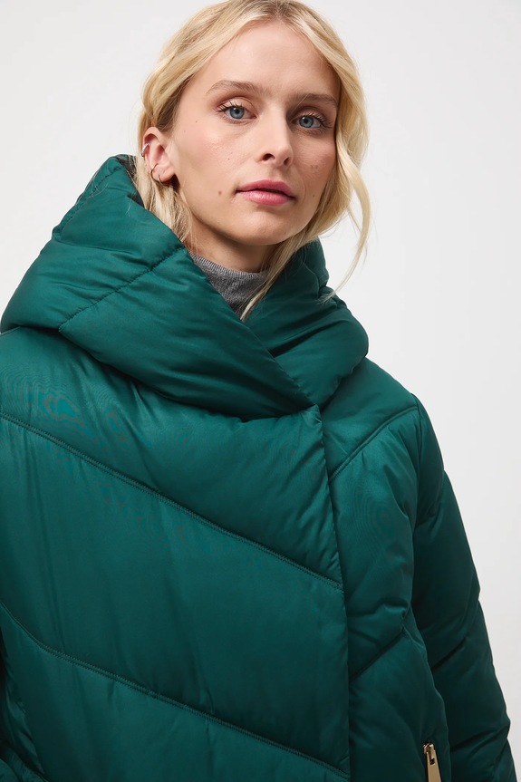 Bunda dámská s prošíváním a izolací DuPont Sorona RW25-KUD704 tyrkysová