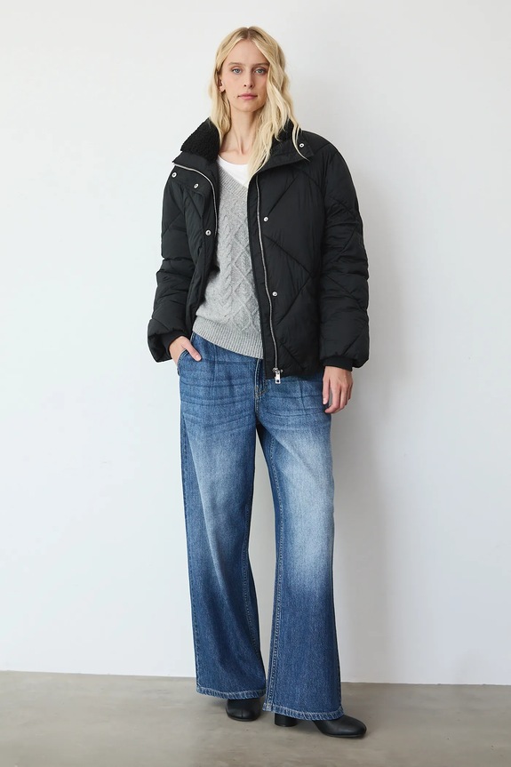 Bunda s izoláciou DuPont™ Sorona® s podšívkou čierna RW25-KUD706