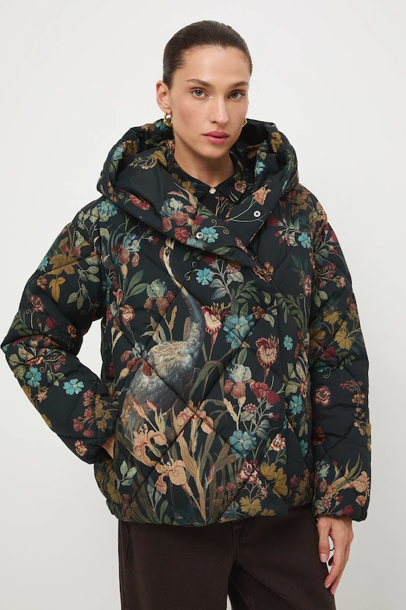 Kurtka damska z kolekcji Zamek Królewski na Wawelu x Medicine z kapturem multicolor RW25-KUD850