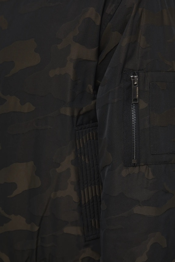 Kurtka bomber męska wzorzysta RW25-KUM602 czarny