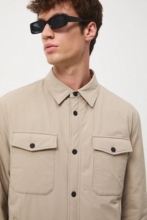 Medicine giacca camicia beige RW25-KUM604