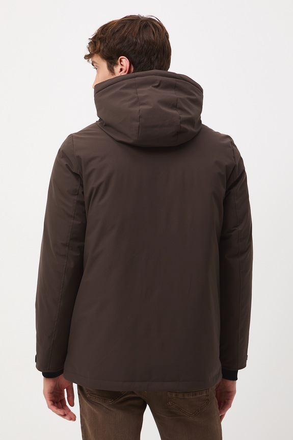 Odzież Kurtka męska gładka RW25-KUM713 brązowy