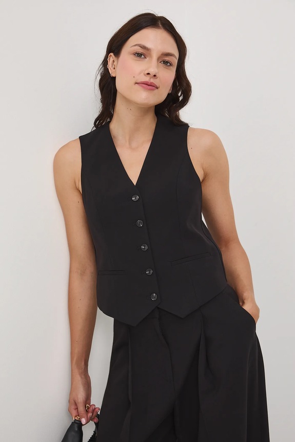 Medicine gilet foderato nero RW25-KZD500