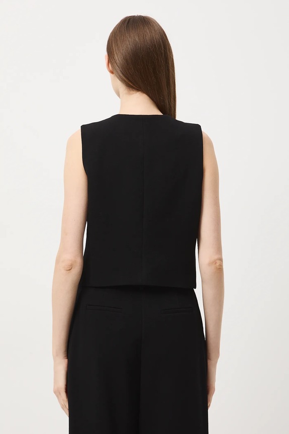 Odzież Kamizelka damska z wiskozą RW25-KZDB00 czarny