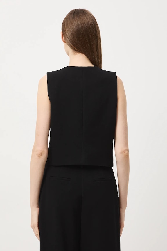 Odzież Kamizelka damska z wiskozą RW25-KZDB00 czarny