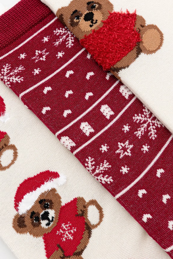 Ponožky dámské vánoční (3-pack) RW25-LBDA02 vícebarevná RW25