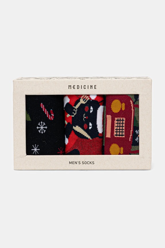 Odjeća Pamučne čarape Medicine 3-pack RW25-LBMA08 šarena
