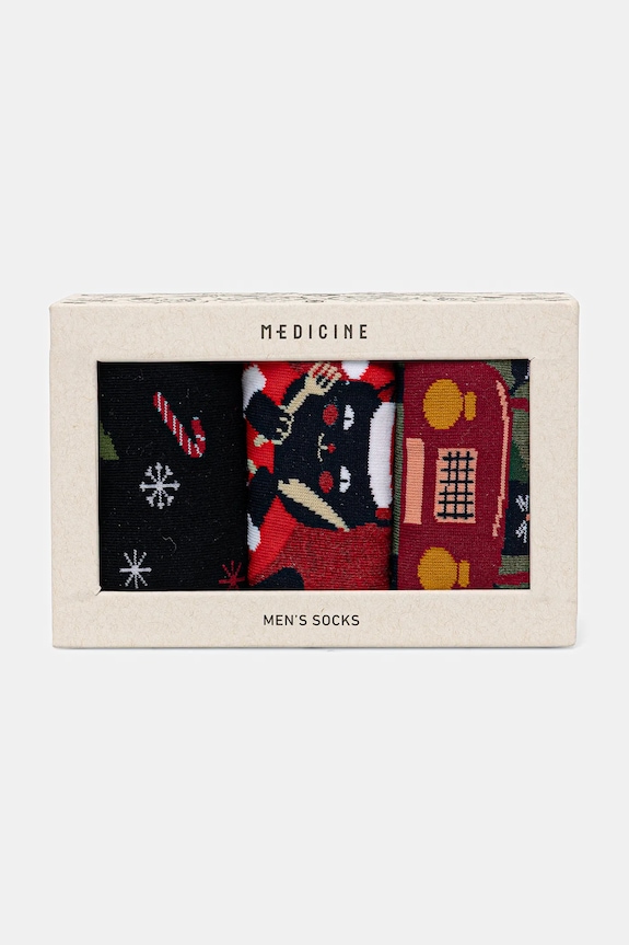 Ruházat Medicine pamut zokni 3 db RW25-LBMA08 többszínű