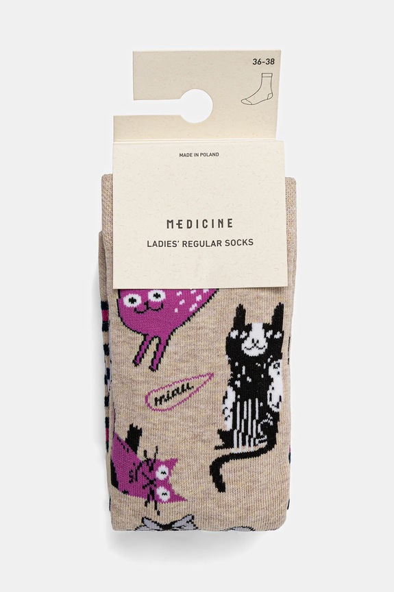 Îmbrăcăminte Medicine ciorapi de bumbac 2-pack RW25-LGD101 multicolor