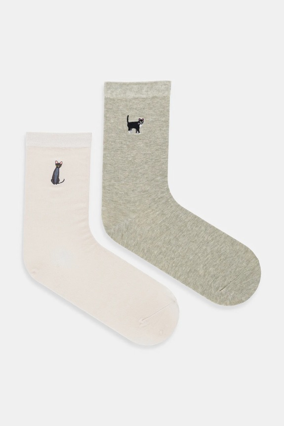 Medicine ciorapi de bumbac 2-pack imprimeu multicolor RW25-LGD617
