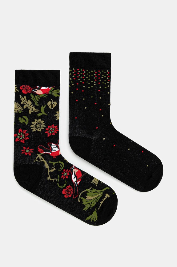 Skarpetki bawełniane damskie wzorzyste (2-pack) skarpetki długie multicolor RW25-LGD706