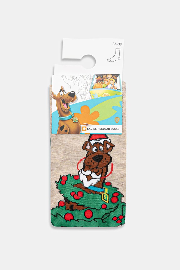 Odzież Skarpetki bawełniane damskie świąteczne Scooby-Doo (2-pack) RW25-LGDA51 multicolor