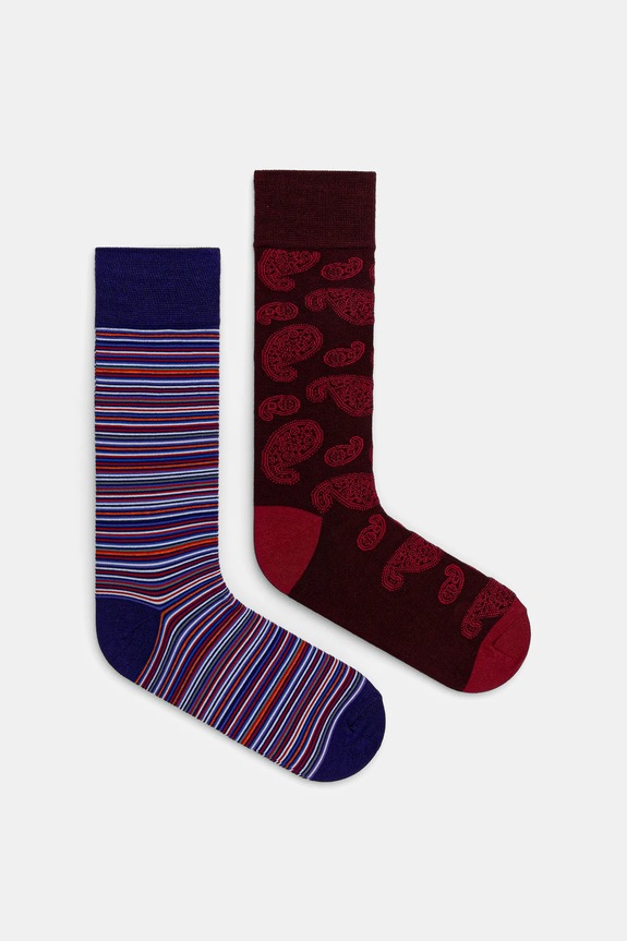 Medicine șosete 2-pack cu modele multicolor RW25-LGM205