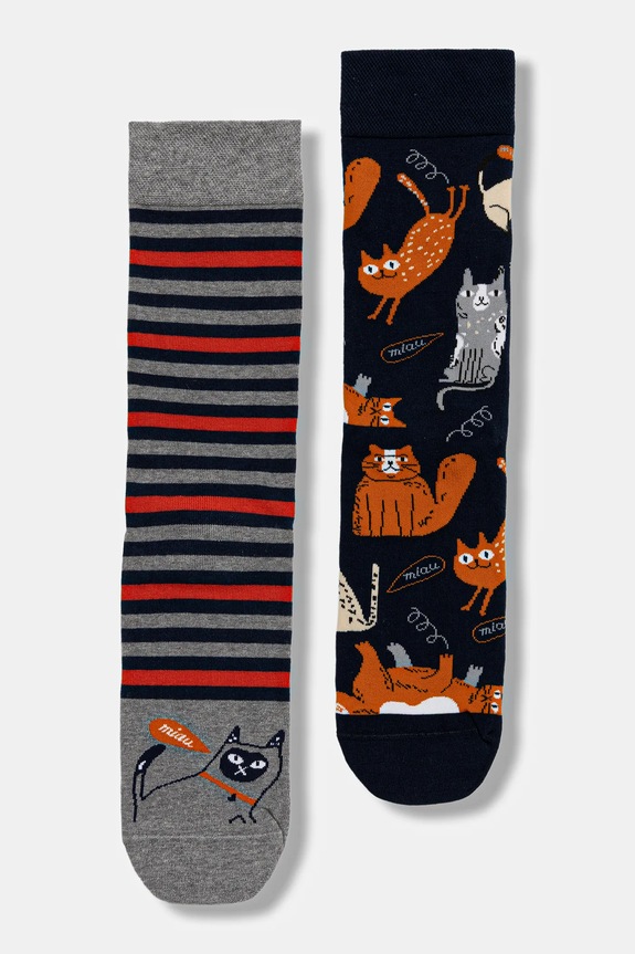 Βαμβακερές κάλτσες Medicine 2-pack ρίγες πολύχρωμο RW25-LGM301