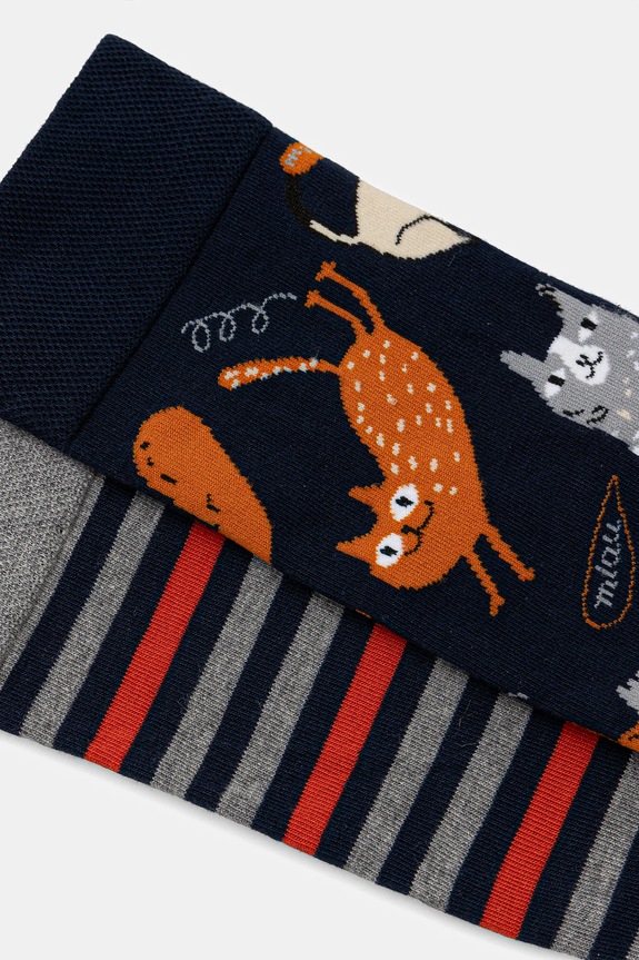 Βαμβακερές κάλτσες Medicine 2-pack RW25-LGM301 πολύχρωμο RW25