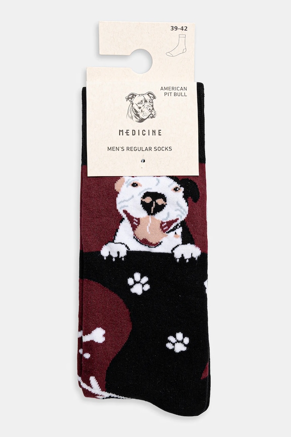 Odzież Skarpetki bawełniane męskie z okazji Dnia Psa RW25-LGM404 czarny