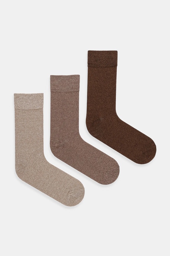 Skarpetki bawełniane męskie melanżowe (3-pack) skarpetki długie multicolor RW25-LGM606