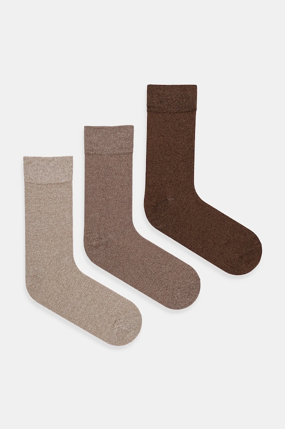 Skarpetki bawełniane męskie melanżowe (3-pack) skarpetki długie multicolor RW25-LGM606