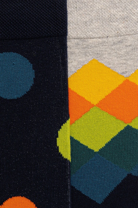 Bavlnené ponožky vzorované (2-pack) RW25-LGM708 viacfarebná RW25