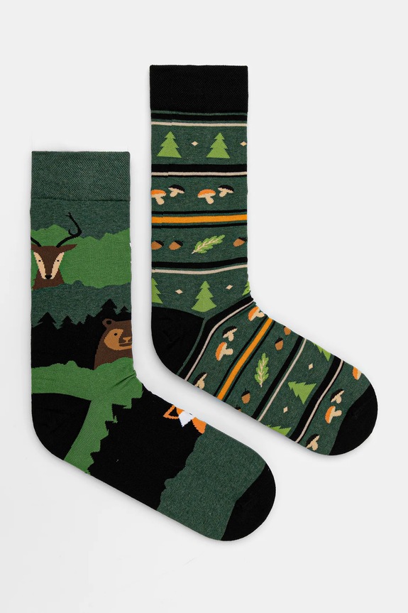 Skarpetki bawełniane męskie wzorzyste (2-pack) skarpetki długie multicolor RW25-LGM715