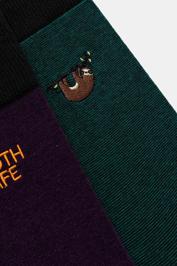 Skarpetki bawełniane męskie z ozdobnym haftem (3-pack) RW25-LGM803 multicolor RW25