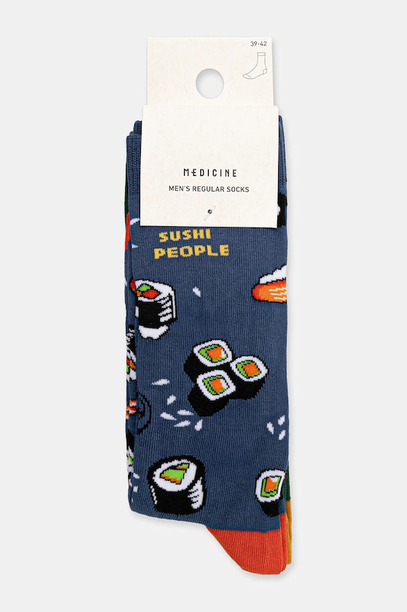 Odzież Skarpetki bawełniane męskie wzorzyste (2-pack) RW25-LGMA09 multicolor