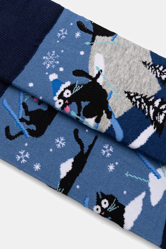 Bavlnené ponožky s motívom mačiek (2-pack) RW25-LGMA11 viacfarebná RW25