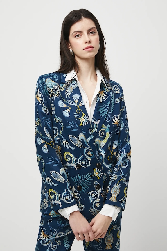 Medicine giacca tessuto blu navy RW25-MKD302