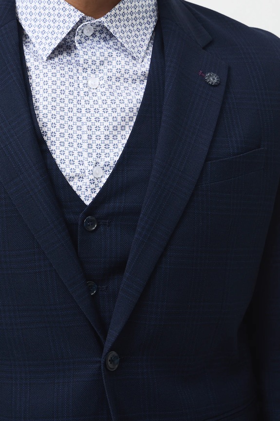 Sako pánske slim károvaný RW25-MKMB20