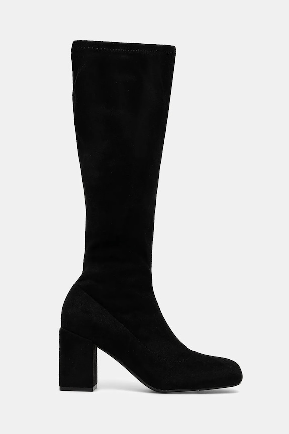 Obuwie Kozaki damskie z imitacji zamszu RW25-OBD314 czarny