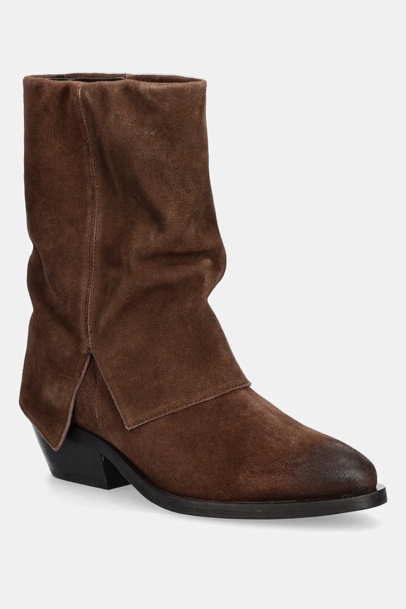 Kabojski škornji iz semiša Medicine RW25-OBD316 rjava RW25