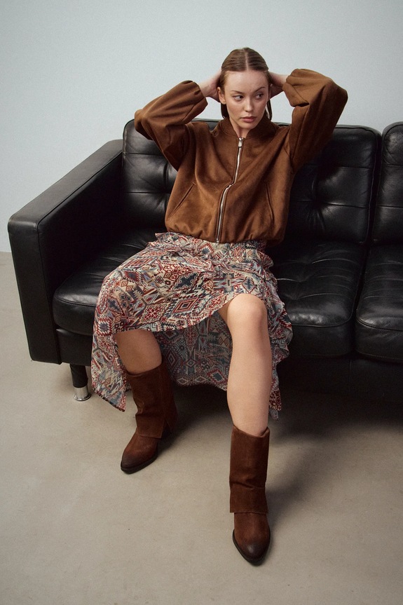 Kabojski škornji iz semiša Medicine RW25-OBD316