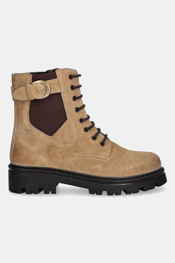 Obuv Členkové topánky dámske semišové RW25-OBD401 béžová