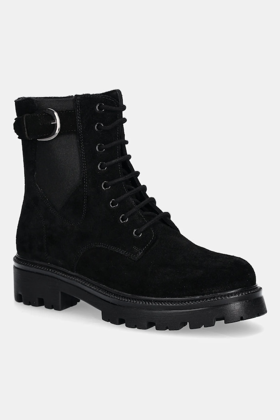 Členkové topánky dámske semišové RW25-OBD401 čierna RW25