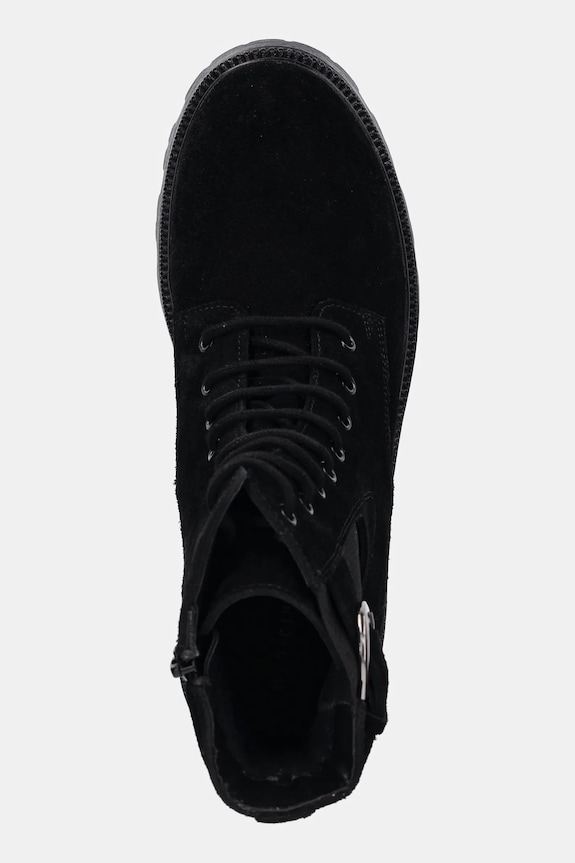 Členkové topánky dámske semišové RW25-OBD401 čierna