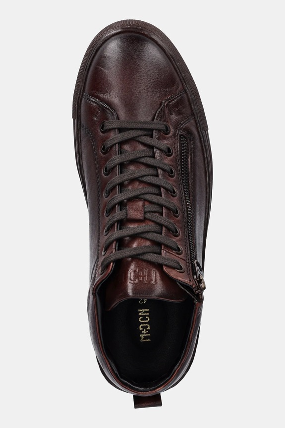 Buty skórzane męskie RW25-OBM305 brązowy