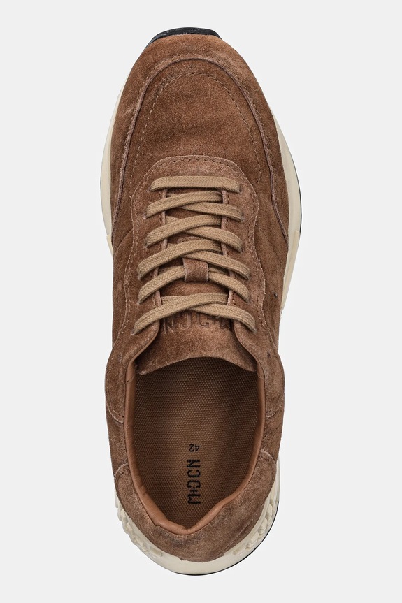 Sneakersy zamszowe męskie RW25-OBM309 beżowy