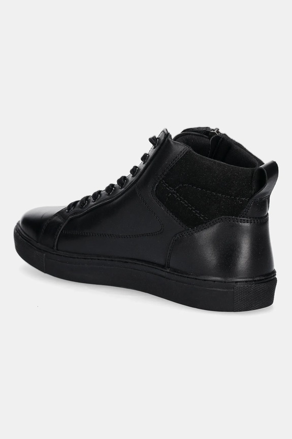 Buty męskie skórzane czarny RW25-OBM316