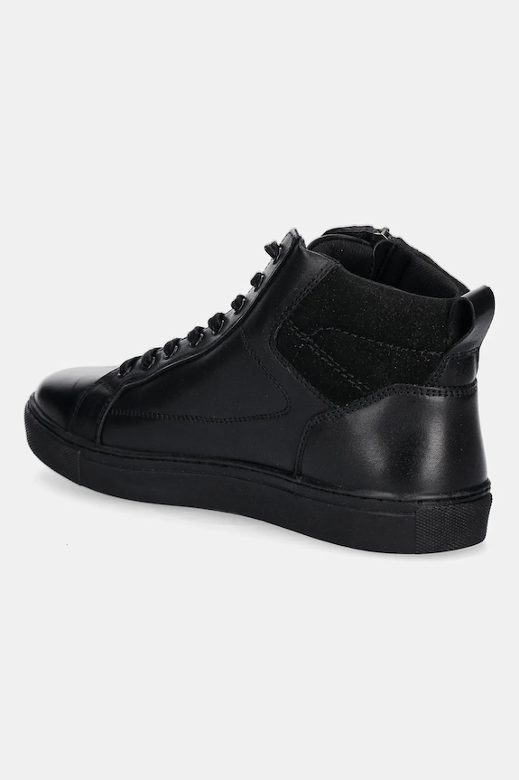 Buty męskie skórzane czarny RW25-OBM316