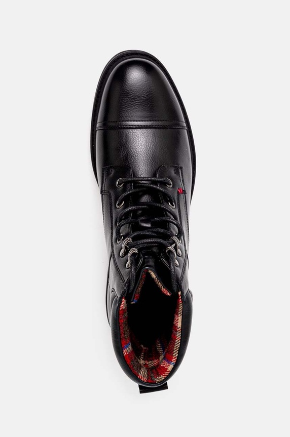 Členkové topánky z ekologickej kože RW25-OBM601 čierna