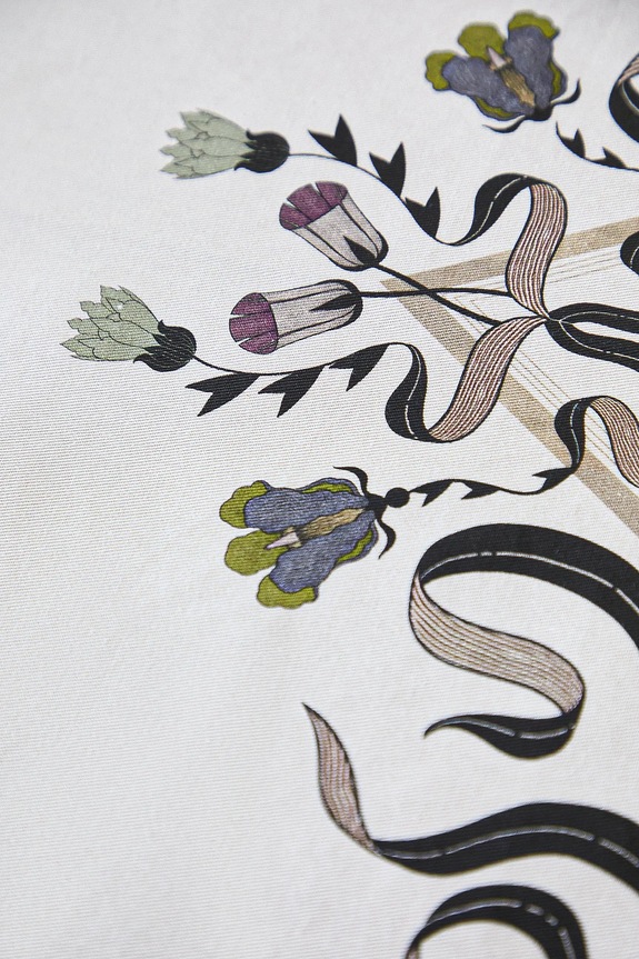 Bavlněný ubrus s potiskem 150 x 250 cm béžová RW25-ORU402