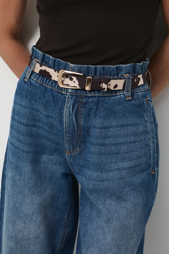 Pásek dámský s umělými vlákny hnědá RW25-PAD300