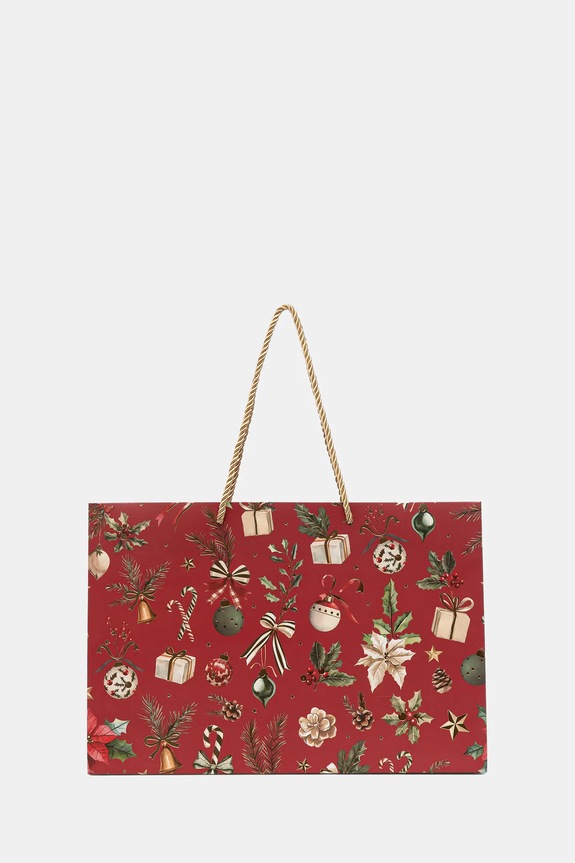 Darčeková taška sviatočná červená RW25-PAU904