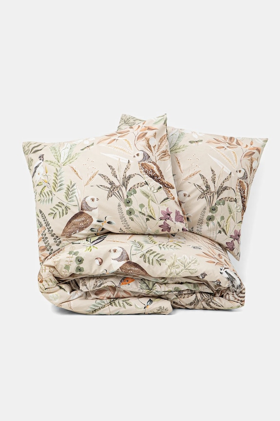 Komplet pościeli bawełnianej wzorzystej 200 x 200 cm RW25-PCU602 beżowy RW25