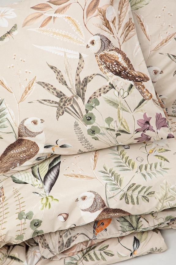 Sypialnia Komplet pościeli bawełnianej wzorzystej 200 x 200 cm RW25-PCU602 beżowy