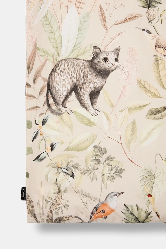 Komplet pościeli bawełnianej wzorzystej 200 x 200 cm RW25-PCU602 beżowy